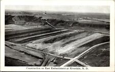 Garrison Dam Project  Arial View1940s era Set of 3 RPPC Postcard TT1 picture