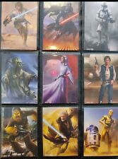 Lot(99) 2023 Card. Fun Disney OFFICAL STAR WARS Complete Base Set Luke yoda Leia picture