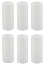 3 Inch White Plastic Candle Cover For Medium (Edison) Base Lamp Sockets,6 Pieces picture