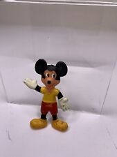 Vintage Walt Disney Production Mickey Mouse Rubber Bendy Figure 2.5