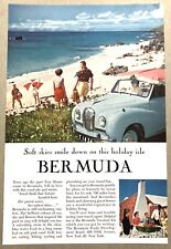 Vintage 1957 Original Print Advertisement Full Page - Bermuda Soft Skies picture