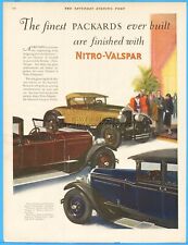 1927 VALENTINE'S Valspar Nitro Packard Runabout Car Paint 1920s Print Ad picture