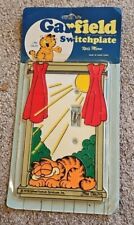 1978 Garfield Light Switch Cover Plate Laying In The Sun by Jim Davis Vintage  picture
