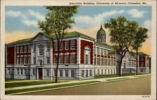 Education Bldg University of Missouri Columbia dome architecture ~ 1930s linen picture