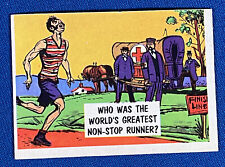 1957 Topps Isolation Booth Greatest Non-Stop Runner #56 Trading Card EX picture