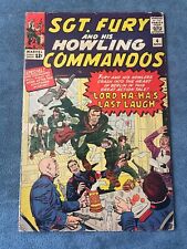 Sgt Fury and His Howling Commandos #4 1963 Marvel Comic Lord Ha-Ha Last Laugh VG picture