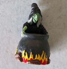 Witch Thimble w Cauldron Stephen Frost Warwick English Pewter Halloween picture