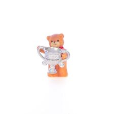 Lucy and Me Vintage 1985 Porcelain Figurine Bear with Congraulations Trophy Cup picture