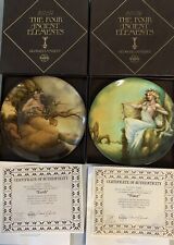 Knowles collector plates The Four Elements 2 Plates w/ Authenticity Certificates picture