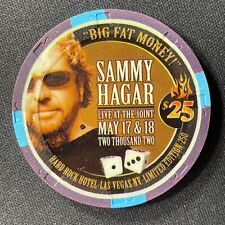 Rare Hard Rock Las Vegas $25 casino chip Sammy Hagar 2002 Obsolete HL picture