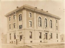 New Bank Building Victorian Era Circa 1910 RPPC Photo Vintage Antique Postcard picture