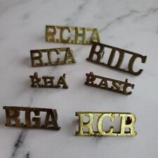 Shoulder Title Letter R 7 Lot RGA RCA RHA RDC RASC RCR RCHA picture