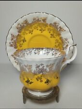 VINTAGE REGAL SERIES (YELLOW) TEACUP & SAUCER by ROYAL ALBERT picture
