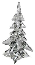 Vtg Lead Crystal Clear Art Glass Christmas Tree Figurine 8” Brand New picture