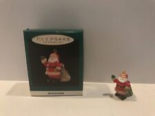 Hallmark Keepsake Miniature Ornament 1994 Jolly Visitor Santa picture