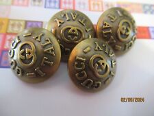 GUCCI 4 bronze color  BUTTONS  20MM/3/4''  gold tone,   THIS IS FOR 4 picture