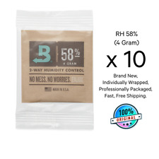 10-Pack Boveda 58% 4 Gram RH 2-Way Humidity Control | Over-Wrapped+Free Shipping picture