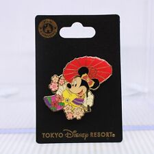 B2 Disney Japan Tokyo TDR Pin Minnie Mouse Kimono Sakura picture