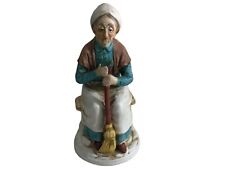 Ardco Women With Broom Porcelain Figurines 6.5” picture