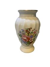 Vintage Porcelain White Floral 6” Vase  picture