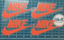 4pc Lot Iron On Red HTV Nike Name Brand Tic 2.25”x4.5” ❤️ Easy To Apply DIY X4 picture