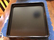 Vintage 14” square black lacquer serving trays picture