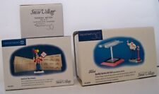Lot of 3 Department 56 Snow Village Pieces Ford Service Send Clown Parking Meter picture