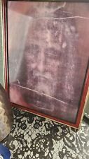 VTG 3D Plastic Jesus Face Shroud of Turin Framed Different Angle Young Jesus picture