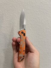 Kershaw Iridium 2038 Orange Custom Aluminum Grips D2 Knife Hunting Kryptek Camo picture