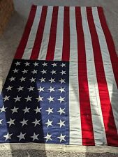 Vintage Large 5’ X 9 1/2’ WWII 48 Star Bull Dog Bunting Stitched American Flag picture