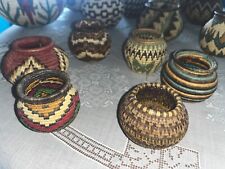 Vintage African Hand-Woven Basket, Natural Grasses, Tightly Coiled 2