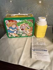 NEW 1983 Cabbage Patch dolls metal lunchbox & thermos w/inserts picture