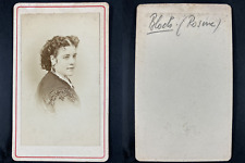Rosine Bloch Vintage CDV Albumen Print.Rosine Bloch (June 4, 1842 in Paris - 1st picture
