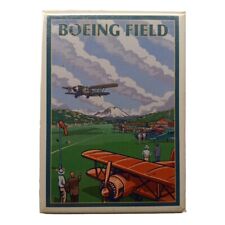 Boeing Field Magnet Retro Photo 3.5