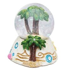 COTA Global Palm Tree Stone Snow Globe - Sparkly Water Globe Figurine with  picture