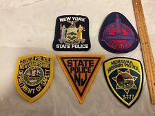 State Law Enforcement patches All different 5 piece set. All new.Full size picture