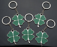 5x PCS Lot - Four Leaf Clover Hearts Lucky Key Chain Charm Pendant Keychain picture
