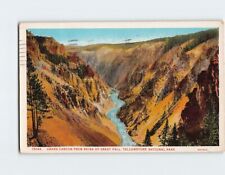 Postcard Grand Canyon from Brink of Great fall, Yellowstone Park, USA picture