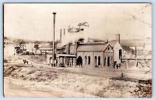 1910-20s RPPC PINE GROVE FURNACE IN OPERATION PENNSYLVANIA OCCUPATIONAL POSTCARD picture