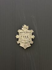 Obsolete Vintage Independence Association Fireman's Badge Fire Department picture