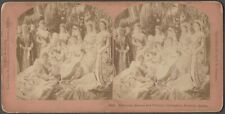 1897 European Queens & Princes at Russian Czar Moscow Coronation Stereoview picture