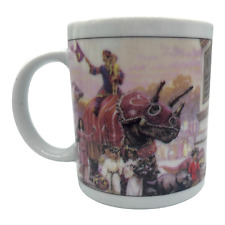 1993 Vtg James Gurney Dinotopia Coffee Cup Mug Birthday Pageant 10 Oz picture