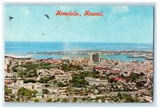 1968 Panoramic View Honolulu's Business District Honolulu Hawaii HI Postcard picture