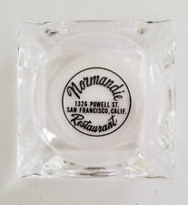 Vintage Normandie Restaurant Powell St San Francisco California CA Glass Ashtray picture