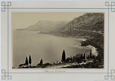 France, French Riviera, Chemin de la Corniche vintage albumen print, France picture