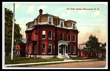 Claremont NH The Elks Home Lodge Postcard Summer St     pc184 picture