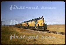 R DUPLICATE SLIDE - CNW C&NW 1569 GP-7 Action on Frt at Kilgore NE 1966 picture