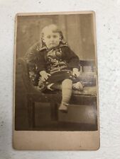Vintage Antique CDV Of Child With Dwarfism/little Person  3.75” picture