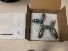 Jeff Koons Balloon Dog Silver Sculpture Limited Edition w/ Box Japan. picture