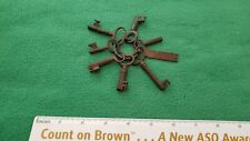 ANTIQUE VARIETY OF KEYS ON RING picture